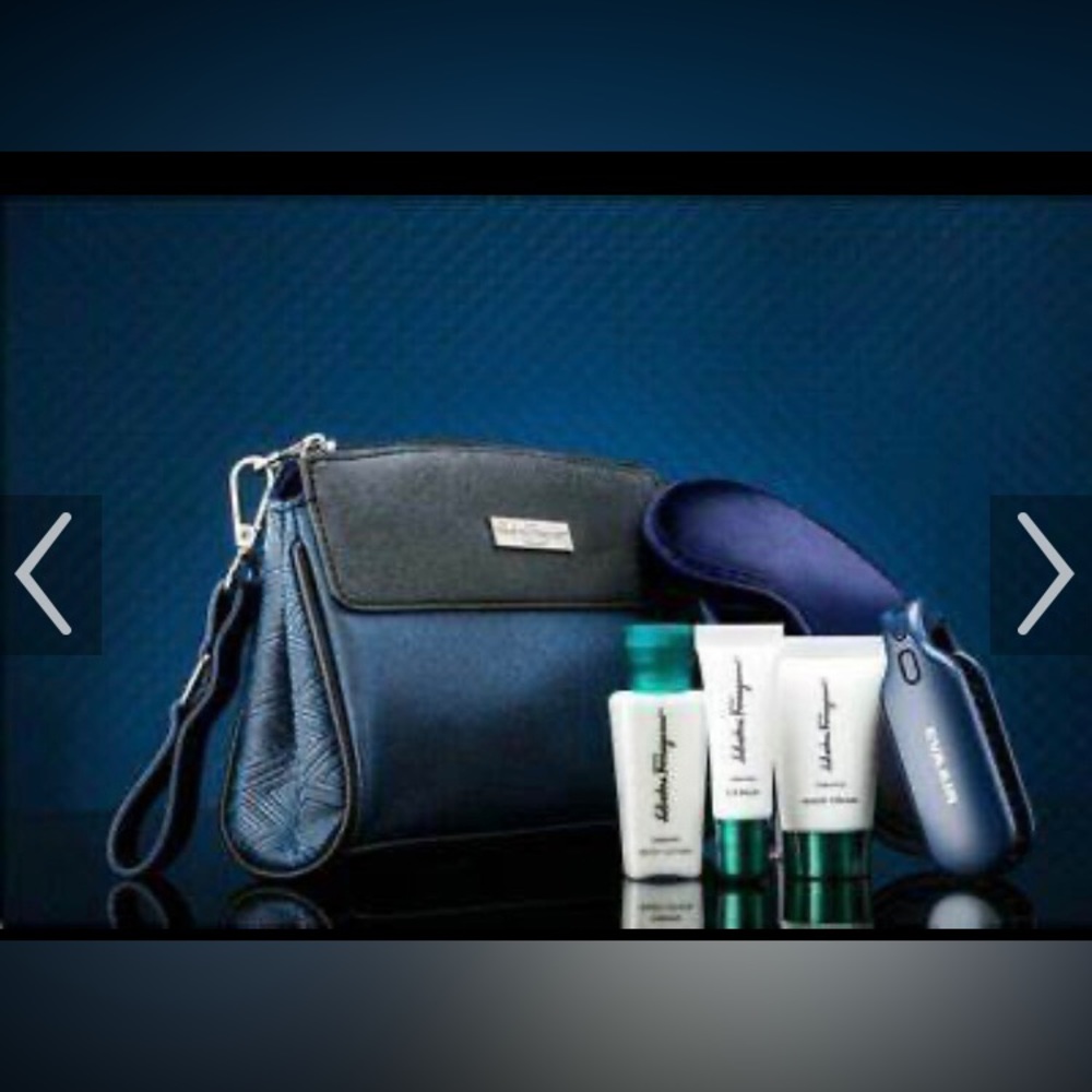 Eva Air Ferragamo overnight kits